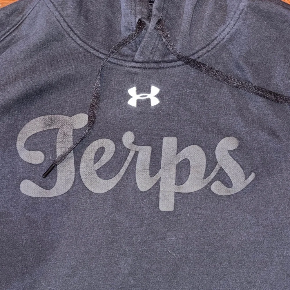 Under Armour Maryland “Terps” football bowl game hoodie Size L - Picture 2 of 4
